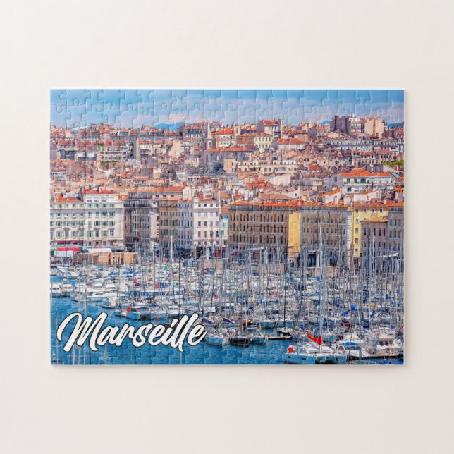 Hafenstadt Marseille, Frankreich Puzzle (Horizontal)