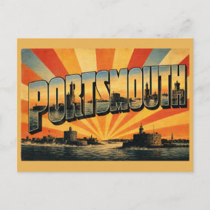 Hafenstadt Portsmouth England Solent Straße  Postkarte
