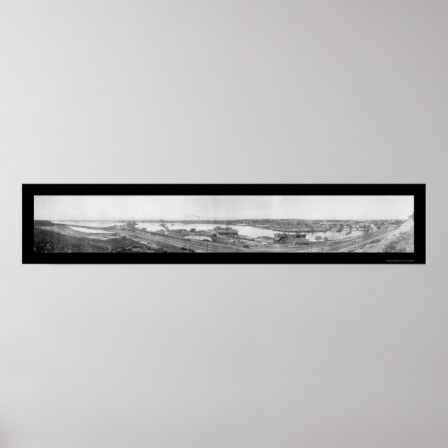 Hafenvorsorge RI Foto 1910 Poster (Vorne)