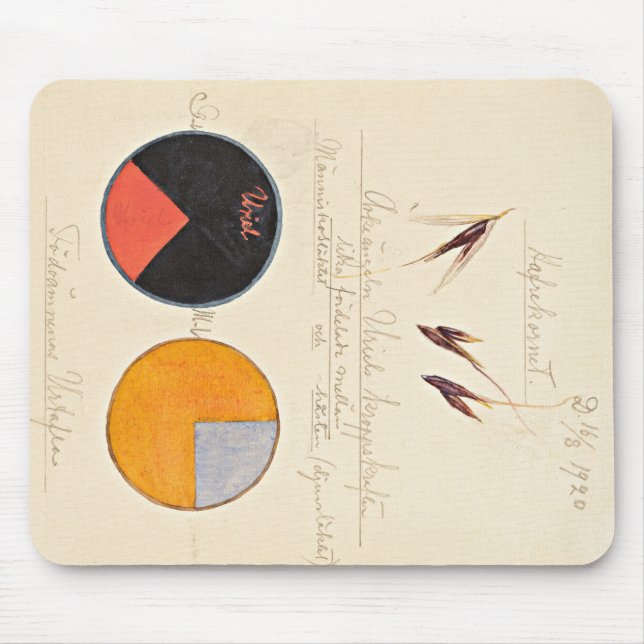 Hafer, 1920 von Hilma af Klint Mousepad (Vorne)