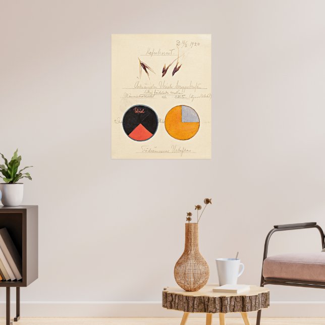 Hafer, 1920 von Hilma af Klint Poster (Wohnzimmer 3)