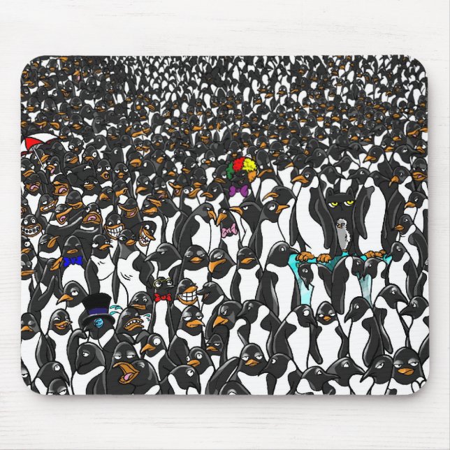 HAFER und die Pinguine 2 MAUSUNTERLAGE Mousepad (Vorne)