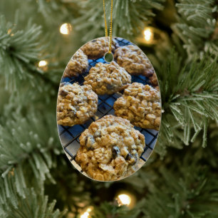Haferflocken-Kekse Keramik Ornament