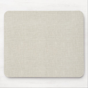 Haferflocken-Tan-Faux-Leinenstoff texturierter Hin Mousepad