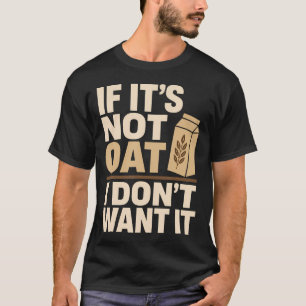Hafermilch-Latte Milchfrei Veganer Kaffee Pflanze T-Shirt