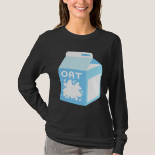 Hafermilchkarton Frühstücksfood Veganer Snack Vege T-Shirt