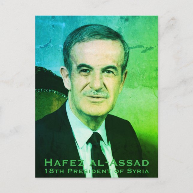 Hafez al-Assad, Präsident der Arabischen Republik  Postkarte (Vorderseite)