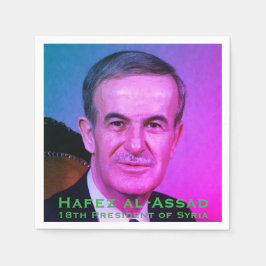 Hafez al-Assad, Präsident der Arabischen Republik Serviette