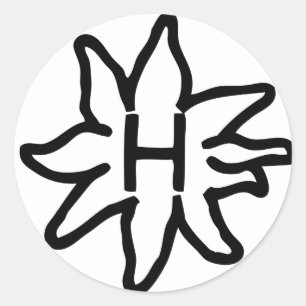 Haflinger Aufkleber-Set Runder Aufkleber