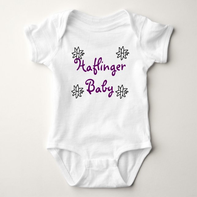 Haflinger Baby Strampler (Vorderseite)