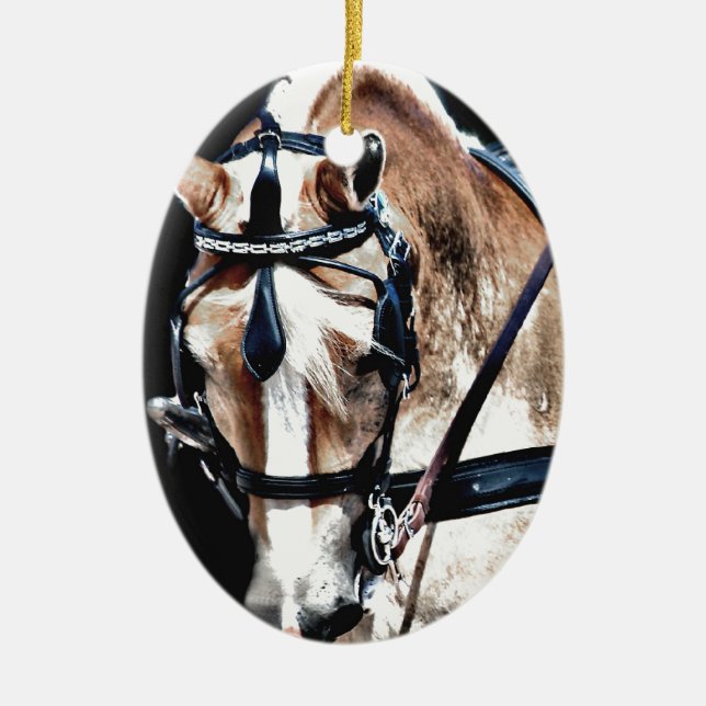 Haflinger Keramik Ornament (Vorne)