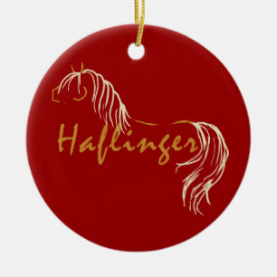 Haflinger Keramik Ornament
