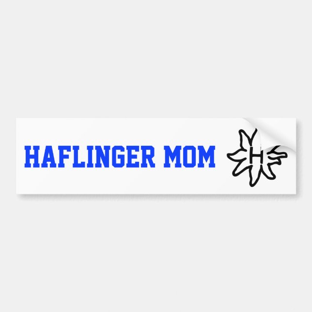 Haflinger Mama - Autoaufkleber (Vorne)