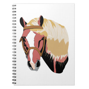Haflinger Pferd Notizblock