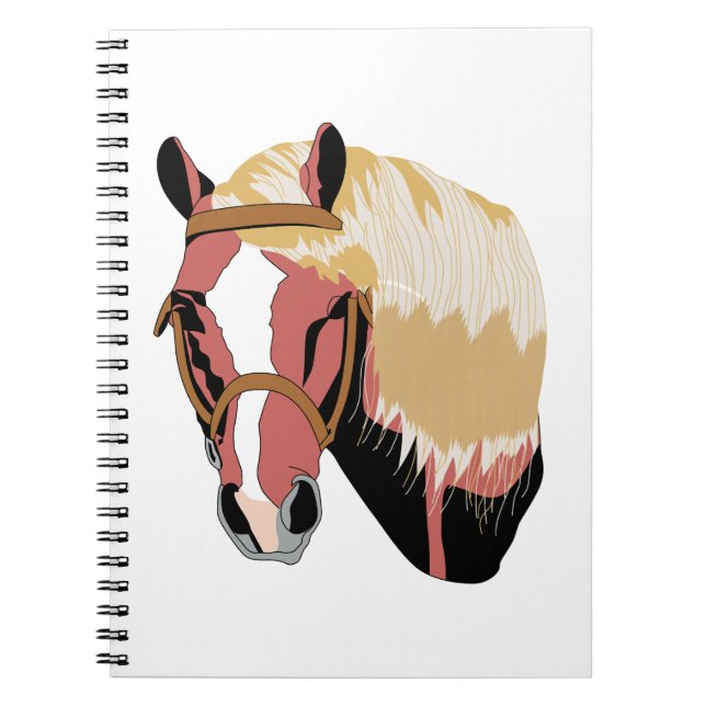 Haflinger Pferd Notizblock (Vorderseite)