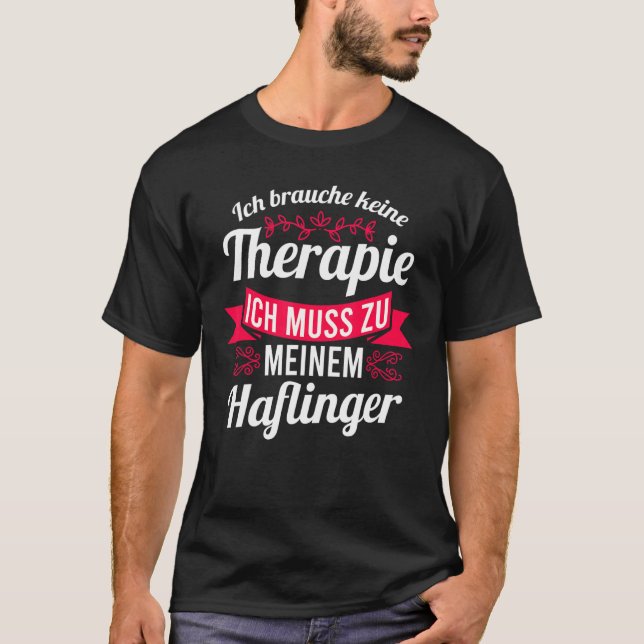 Haflinger Pferd T-Shirt (Vorderseite)