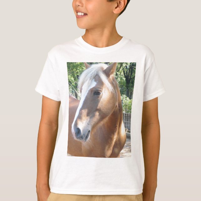 Haflinger Pferd T-Shirt (Vorderseite)