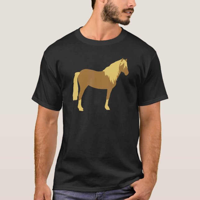 Haflinger Pferd T-Shirt (Vorderseite)