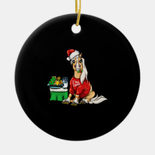 Haflinger Pferde Weihnachten I Liebe Weihnachtsges Keramik Ornament