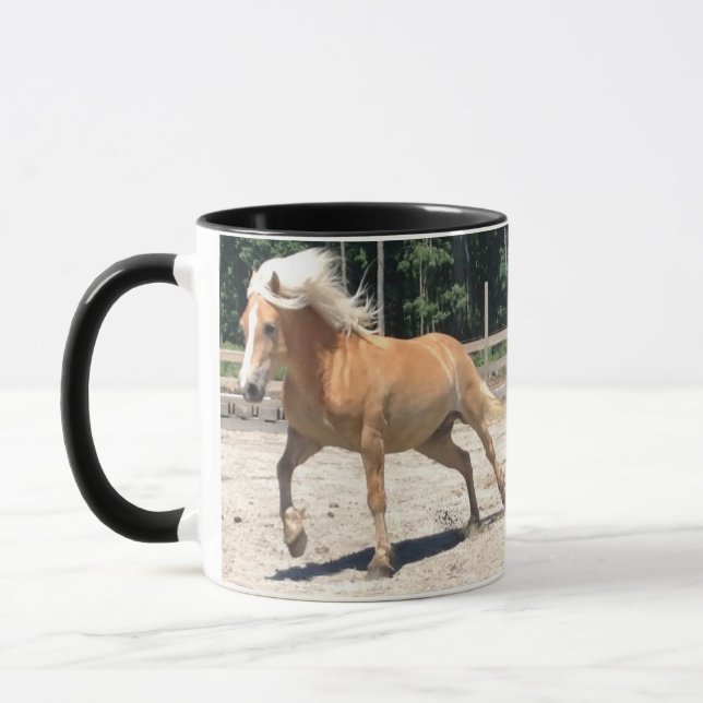Haflinger Pferdebecher Tasse (Links)