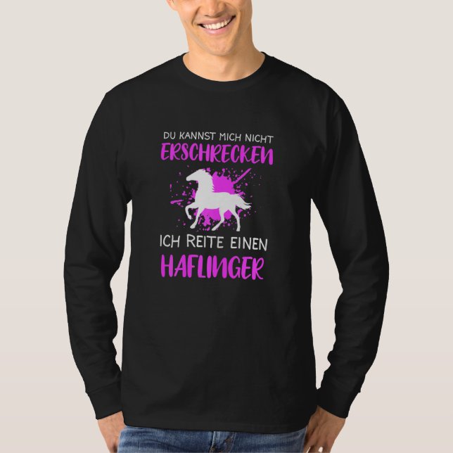 Haflinger Pferdereiten T-Shirt (Vorderseite)