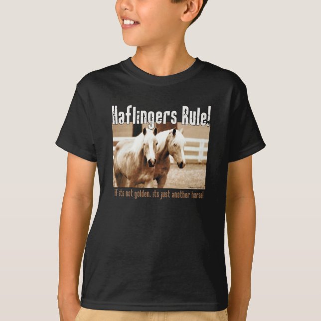 Haflinger Regel T-Shirt (Vorderseite)