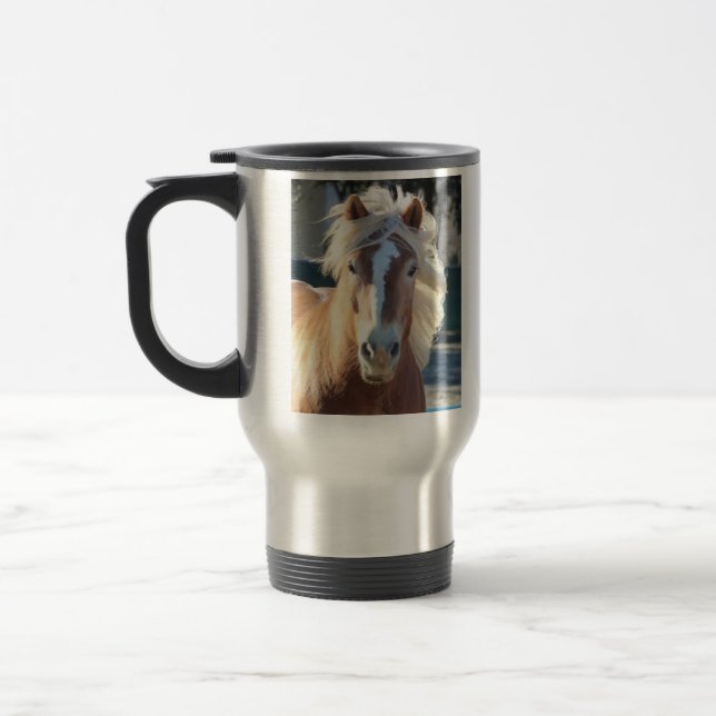 Haflinger Reisebecher (Links)