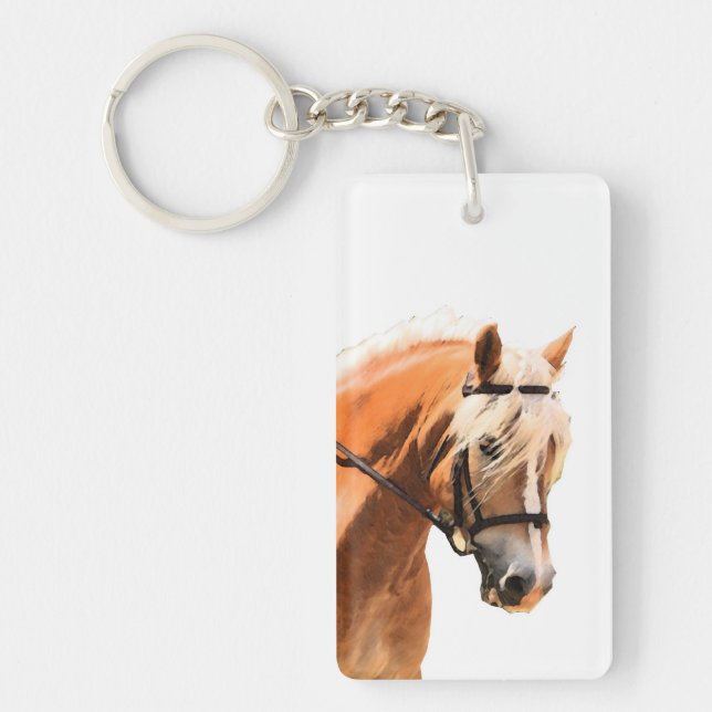 Haflinger Schlüsselanhänger (Vorderseite)