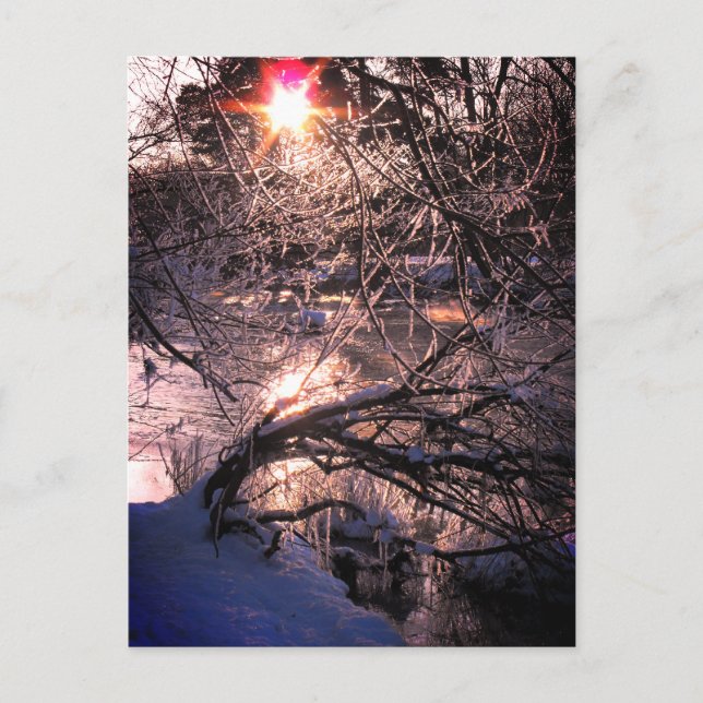 Hafren / Severn im Winter Postkarte (Vorderseite)