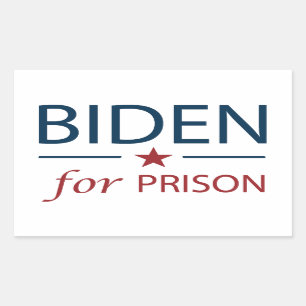 Haftbefehl   Anti Joe Biden   Slogan   Chant Rechteckiger Aufkleber
