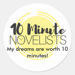 Haften Sie oben für Ihre Träume! Runder Aufkleber