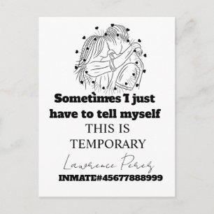 Haftkarten Lange Distanz Süß Postkarte