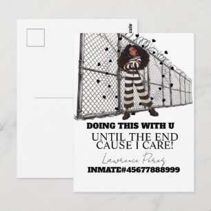 Haftkarten Lange Distanz Zeit verbringen Postkarte