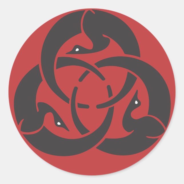 Hagakure Round Sticker (Vorderseite)