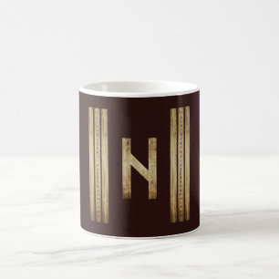 Hagalaz Braune Grunge-Tassen Kaffeetasse