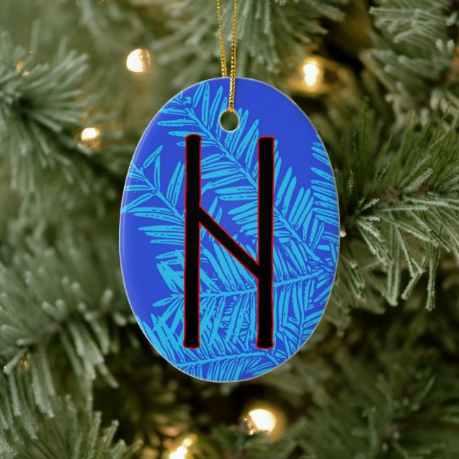 Hagalaz Rune Weihnachten Ornament - Transformation (Baum)