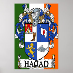 Hagan Coat of Arms Print Poster