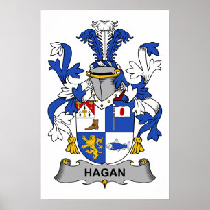 Hagan Familienwappen Poster