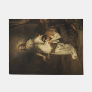 Hagar und der Engel (von Carel Fabritius) Fußmatte