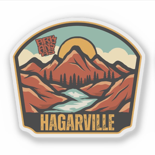 Hagarville, Arkansas Aufkleber (Vorderseite)