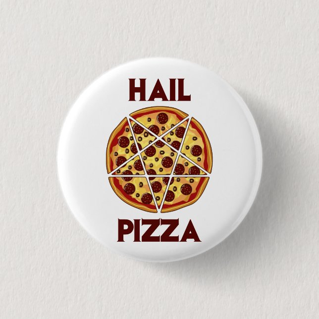 Hagel-Pizza Button (Vorderseite)