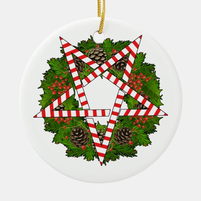 Hagel Sankt Keramikornament (Vorne)