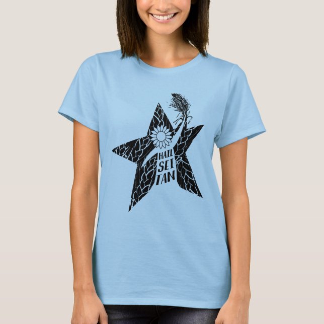 Hagel Seitan veganer T - Shirt (Vorderseite)