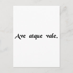 Hagel und Abschied. Postkarte