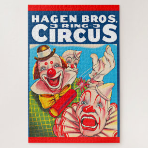 Hagen Brothers Circus Poster der 1950er Jahre Puzzle