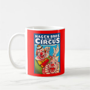 Hagen Brothers Circus-Poster der 50er Jahre Kaffeetasse