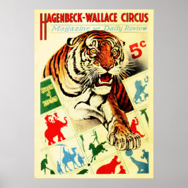HAGENBECK WALLACE CIRCUS Magazine Review Cover Poster
