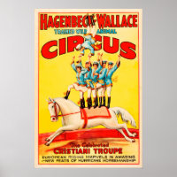 Hagenbeck Wallace Training Animal USA Circus Troup