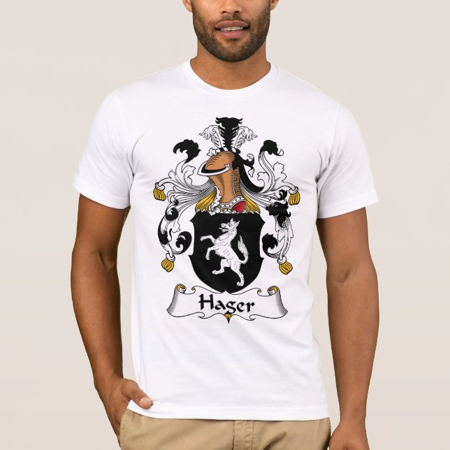 Hager Familienwappen T-Shirt (Vorderseite)