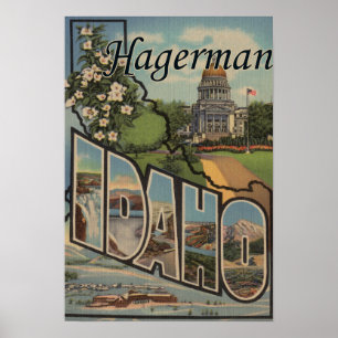 Hagerman, Idaho - große Buchstabe-Szenen Poster